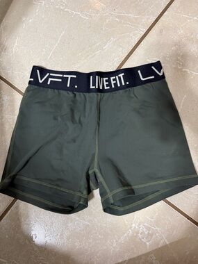 LIVE FIT. Women's Olive Athletic Shorts